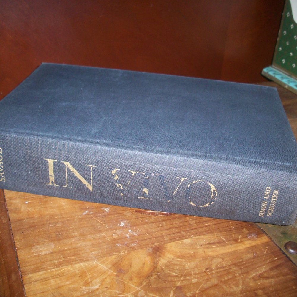 IN VIVO by Mildred Savage 1964 Hard Cover, First Printing